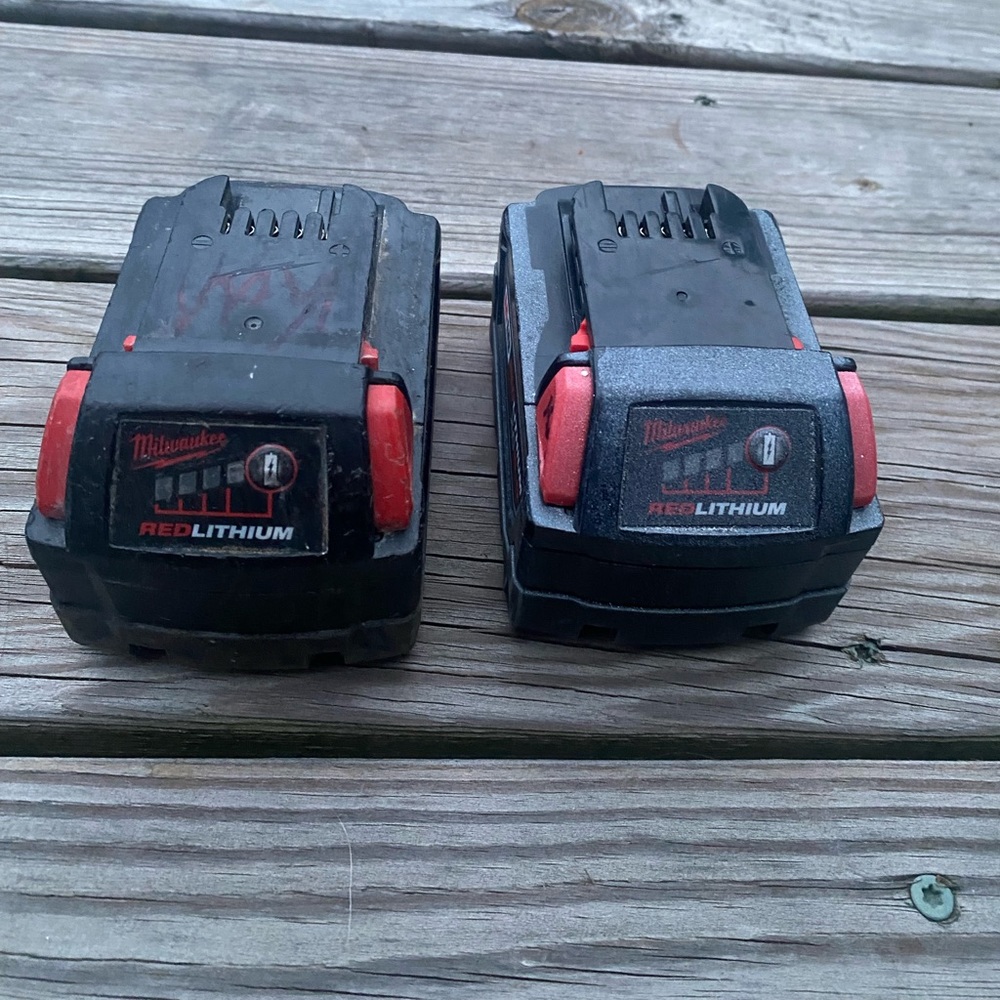 Milwaukee battery, red lithium 5.0